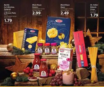 Famila Nord Ost Barilla la collezione integrale oder al bronzo pasta, block house gewürz oder sauce oder dr oetker rotwein creme Angebot