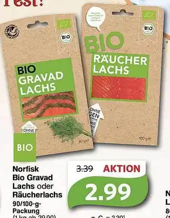 Famila Nord West Norfisk bio gravad lachs oder räucherlachs Angebot