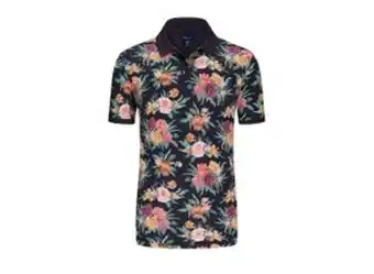 Hirmer Große Größen Gant übergröße : , poloshirt mit blumenprint in marine Angebot