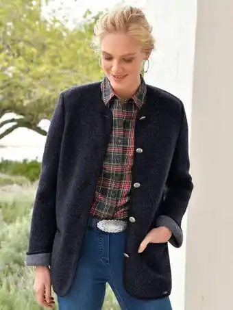 Peter Hahn Giesswein walk-jacke blau Angebot