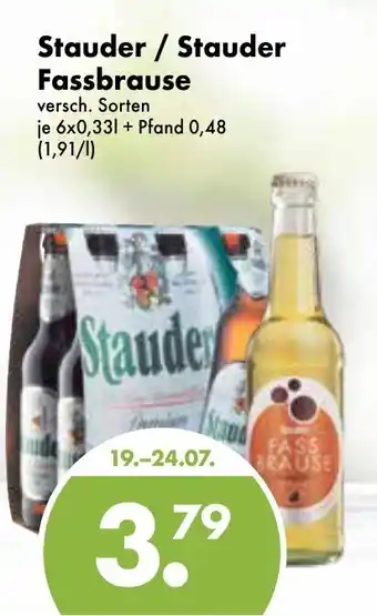 Trink und Spare Stauder/Stauder Fassbrause 6x0,33L Angebot