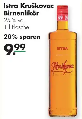 Handelshof Istra Kruškovac Birnenlikör 1L Angebot