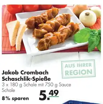 Handelshof Jakob Crombach Schaschlik Spieße 3x180g Angebot