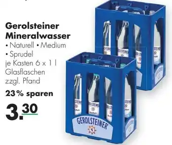 Handelshof Gerolsteiner Mineralwasser 6x1L Angebot