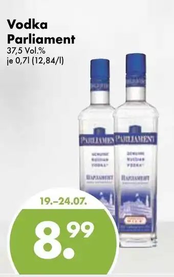 Trink und Spare Vodka Parliament 0,7L Angebot