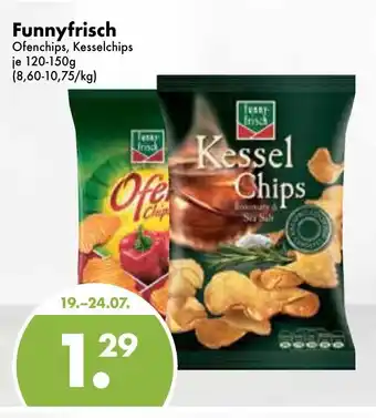 Trink und Spare Funny Frisch Ofenchips oder Kesselchips 120-150g Angebot