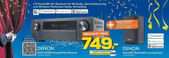 Euronics Berlet Denon avr-x1700h klang effect receiver oder home150 multimedia-lautsprecher Angebot