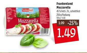 Kupsch Frankenland Mozzarella 250g Angebot