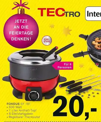 KODi Tectro fondue ef 181 Angebot