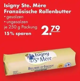 Handelshof Isigny Ste. Mère Französische Rollenbutter 250g Angebot