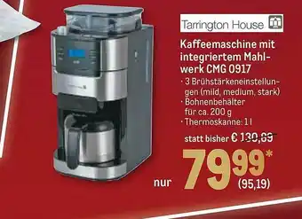 METRO Tarrington house kaffeemaschine mit integriertem mahlwerk cmg0917 Angebot