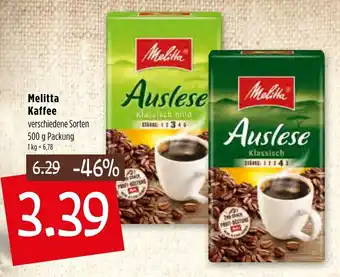 Kupsch Melitta Kaffee 500 g Angebot