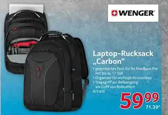 Selgros Wenger laptop-rucksack „carbon“ Angebot