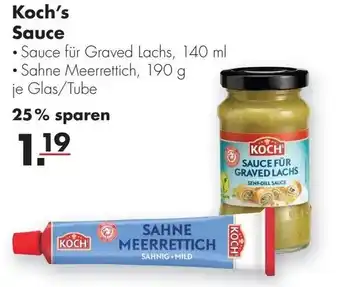 Handelshof Koch's Sauce 140ml/190g Angebot