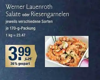 V Markt Werner lauenroth salate oder riesengarnelen Angebot