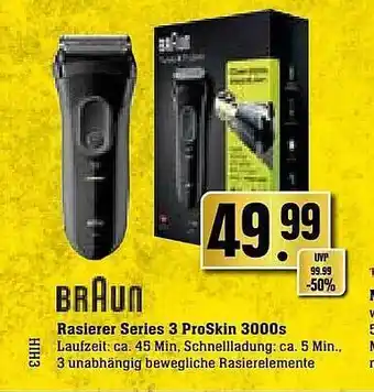 Edeka Braun rasierer series 3 proskin 3000s Angebot