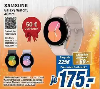 Expert Samsung galaxy watch 5 40mm Angebot