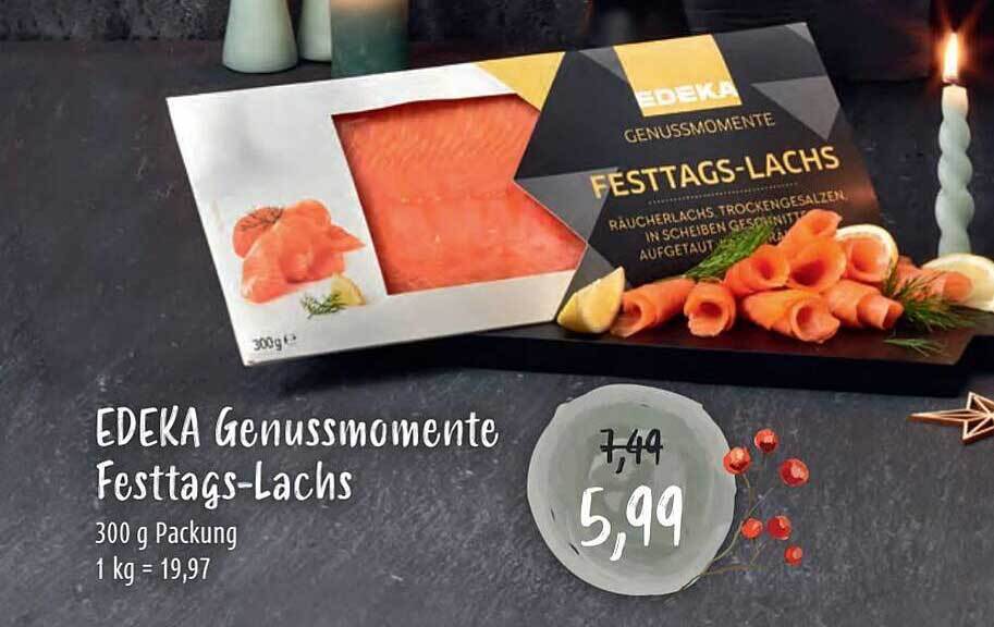 Edeka genussmomente festtagslachs Angebot bei Edeka