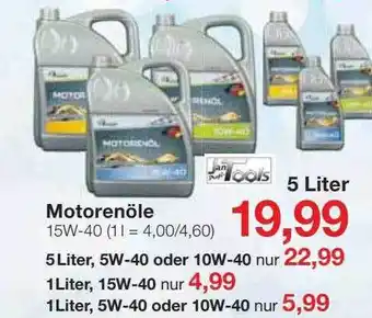 Jawoll Motorenöle jan tools Angebot