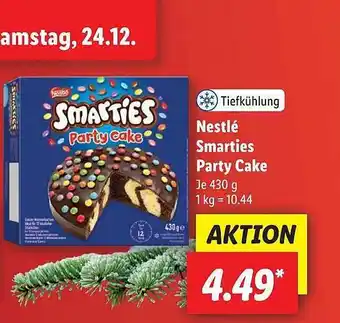 Lidl Nestlé smarties party cake Angebot