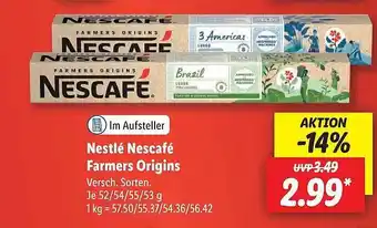 Lidl Nestlé nescafé farmers origins Angebot