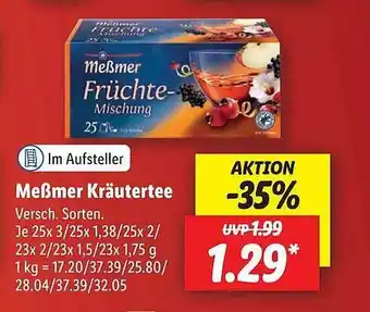 Lidl Meßmer kräutertee Angebot