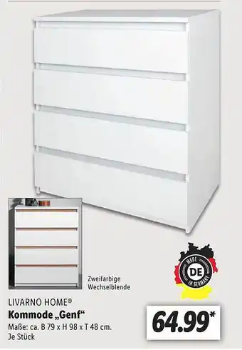 Lidl Livarno home kommode „genf“ Angebot