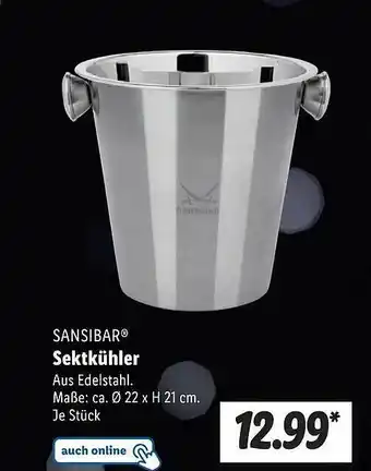 Lidl Sansibar sektkühler Angebot