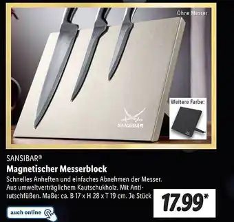 Lidl Sansibar magnetischer messerblock Angebot