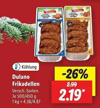 Lidl Dulano frikadellen Angebot