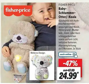 Lidl Fisher-price baby-schlummer-otter -koala Angebot