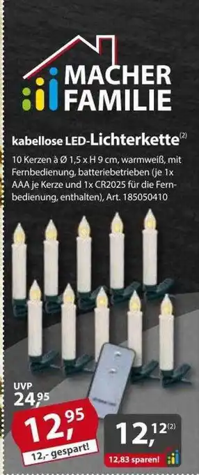 Sonderpreis Baumarkt Kabellose led-lichterkette Angebot