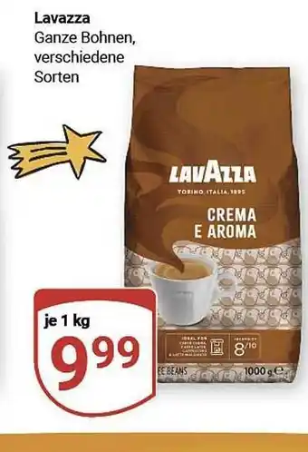 Globus Lavazza crema e aroma ganze bohnen Angebot