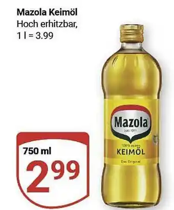 Globus Mazola keimöl Angebot