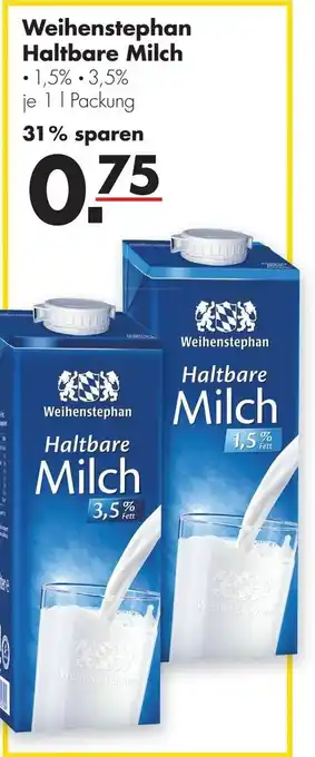 Handelshof Weihenstephan Haltbare Milch 1L Angebot