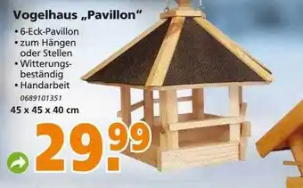 Globus Baumarkt Vogelhaus „pavillon“ Angebot