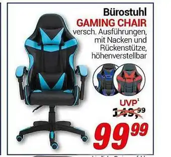 CENTERSHOP Bürostuhl gaming chair Angebot