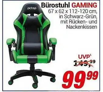 CENTERSHOP Bürostuhl gaming Angebot