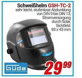 CENTERSHOP Güde schweißhelm gsh-tc-2 Angebot