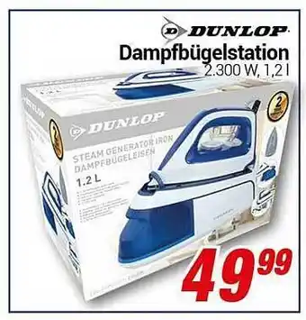 CENTERSHOP Dunlop dampfbügelstation Angebot