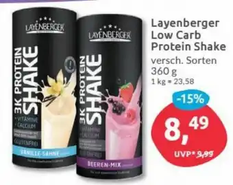 Budni Layenberger Low Carb Protein Shake 360g Angebot