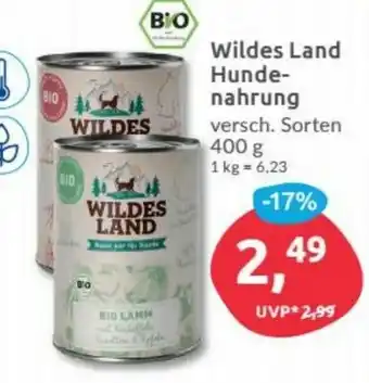 Budni Wildes Land Hundenahrung 400g Angebot