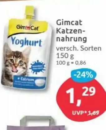 Budni Gimcat Katzennahrung 150g Angebot