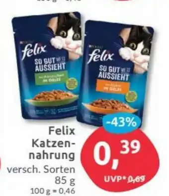 Budni Felix Katzennahrung 85g Angebot