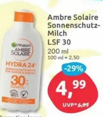 Budni Ambre Solaire Sonnenschutz Milch LSF 30 200ml Angebot