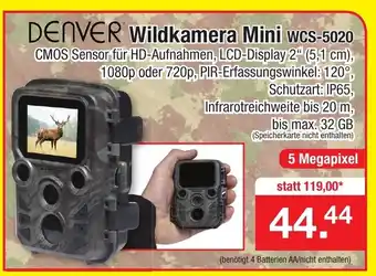 Zimmermann Denver Wildkamera Mini WCS 5020 Angebot