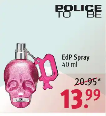 Rossmann Police To Be EdP Spray 40 ml Angebot