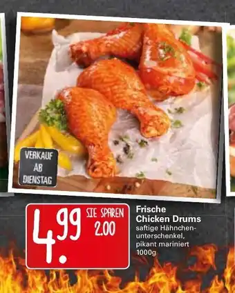 WEZ Frische Chicken Drums 1000g Angebot