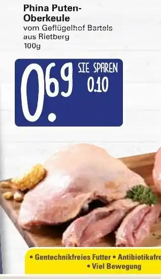 WEZ Phina Puten Oberkeule 100g Angebot