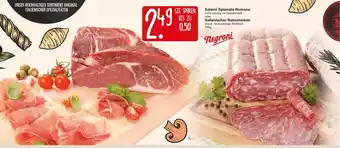 WEZ Salami Spianata Romana oder Italienischer Rohschinken 100g Angebot